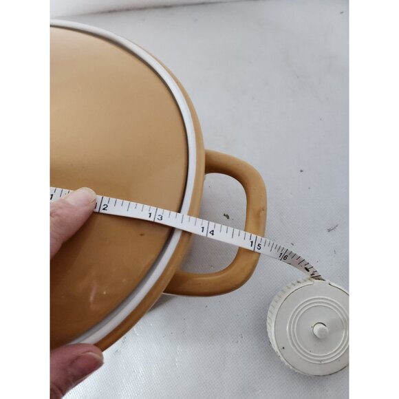 Country Living Oven To Table Bakeware Ovenware Mustard Ceramic Oval Serving Dish - Picture 8 of 9